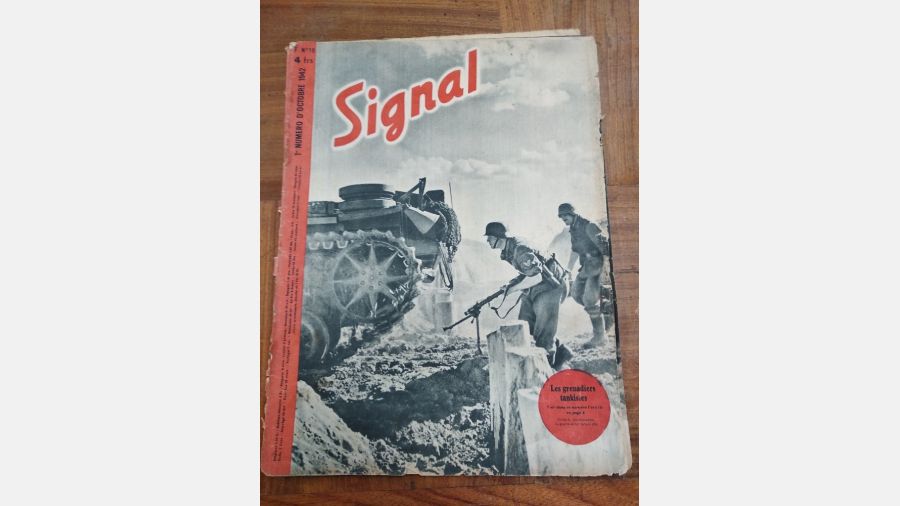 Very rare signal magazine ww2 Original N1 October 1942 french edition war relic 