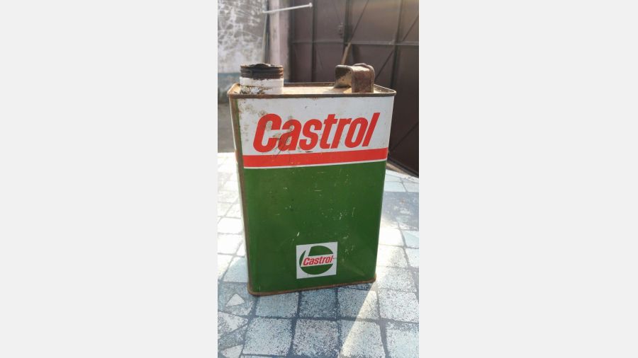 Vintage Rare Castrol Petroleum 3,79 Litre 1 Gallon Motor Oil Can Tin advertising